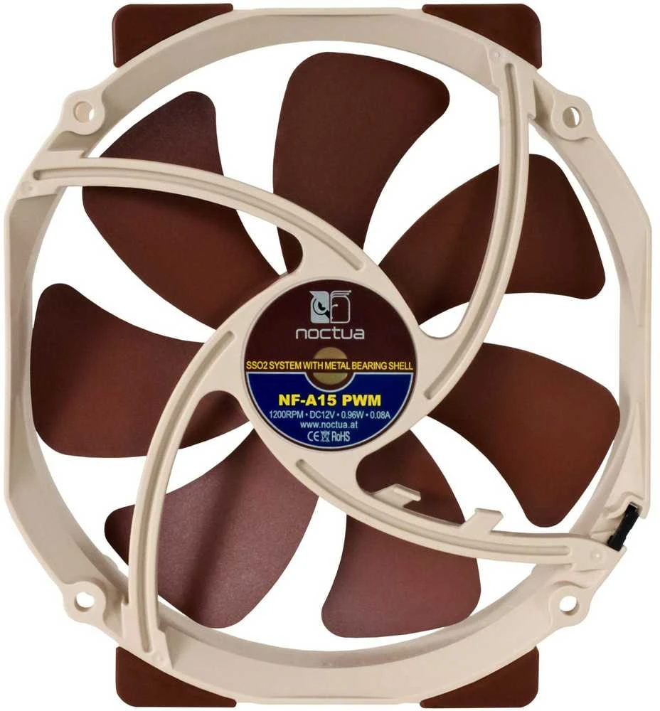 Noctua NF-A15 PWM computer cooling system Kompiuterio dėklas Fan 14 cm