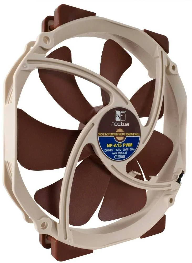 Noctua NF-A15 PWM computer cooling system Kompiuterio dėklas Fan 14 cm