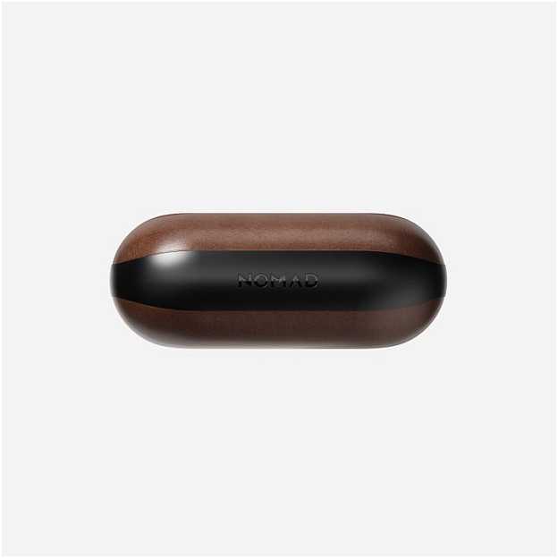 Nomad modernus dėklas AirPods Pro 2 ausinėms, rudos odos