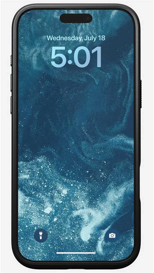 Nomad Modern Odinis dėklas, juodas, iPhone 16 Pro Max | Horween