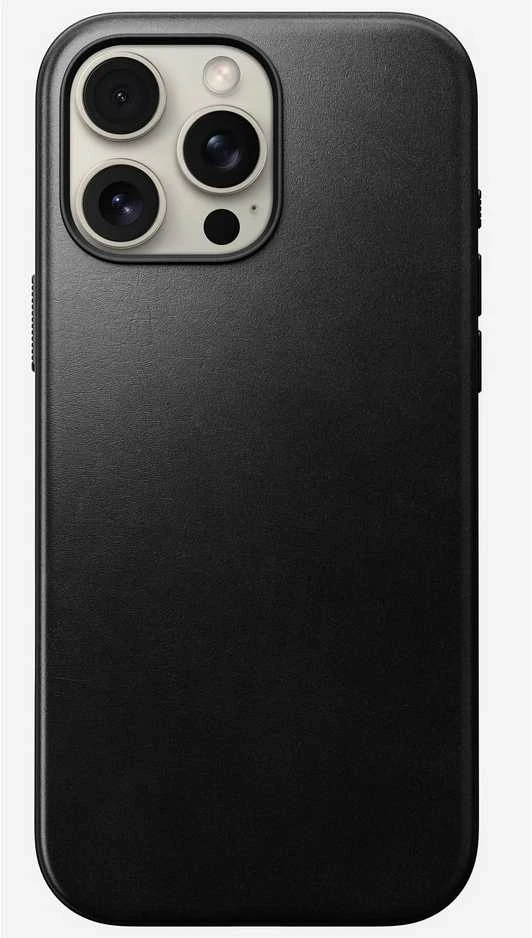 Nomad Modern Odinis dėklas, juodas, iPhone 16 Pro Max | Horween