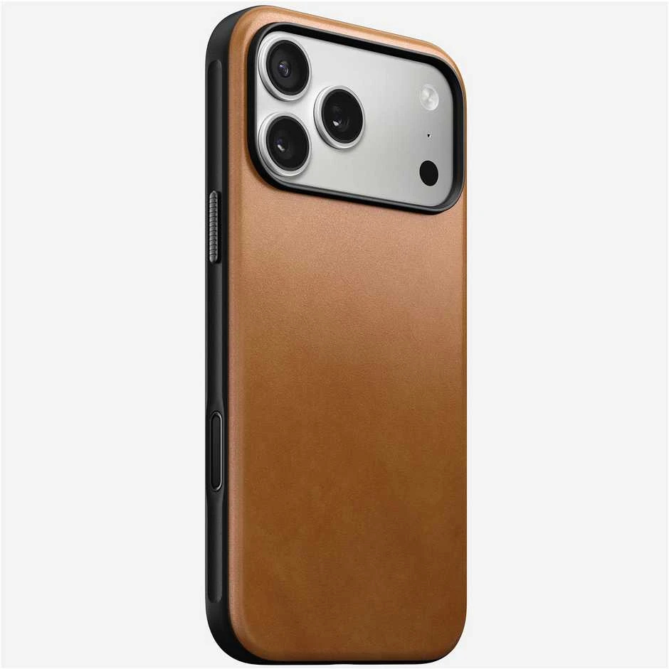 Nomad Modern Odinis dėklas, english tan - iPhone 17 Pro Max