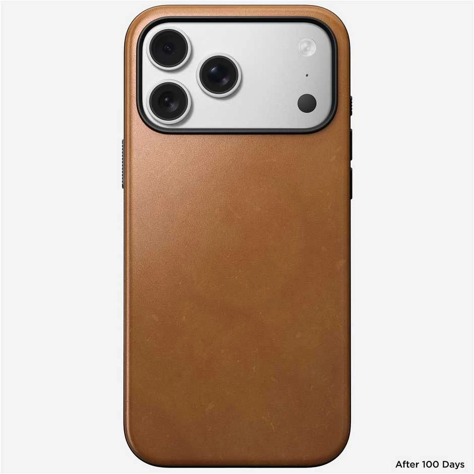 Nomad Modern Odinis dėklas, english tan - iPhone 17 Pro Max
