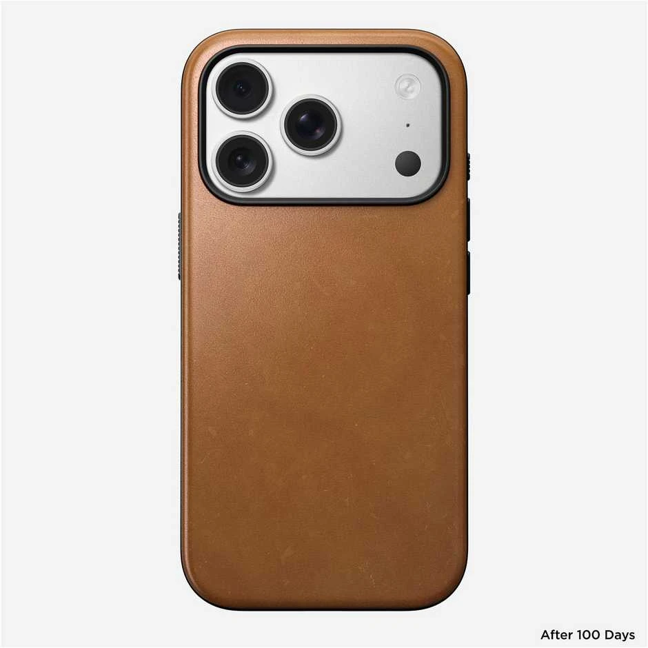 Dėklas Nomad Modern Odinis dėklas, english tan - iPhone 17 Pro