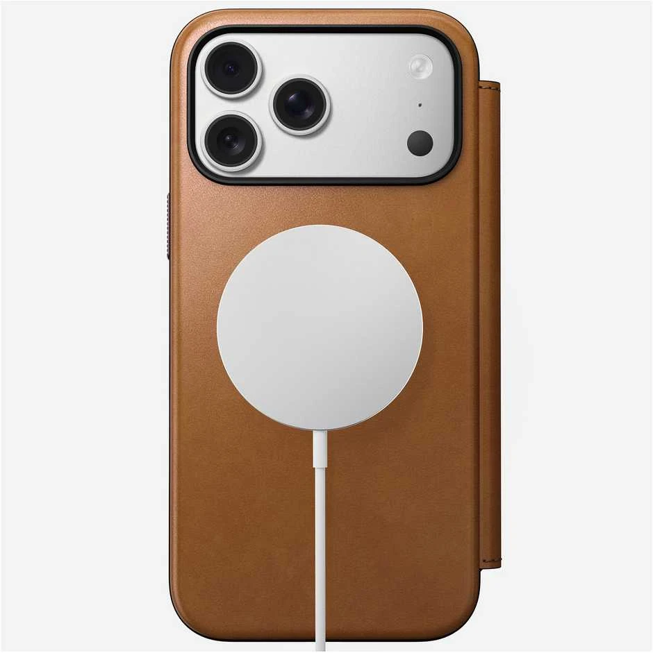 „Nomad Modern“ odinis dėklas, angliško gelsvo atspalvio – „iPhone 17 Pro Max“