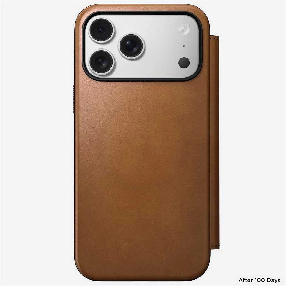 „Nomad Modern“ odinis dėklas, angliško gelsvo atspalvio – „iPhone 17 Pro Max“