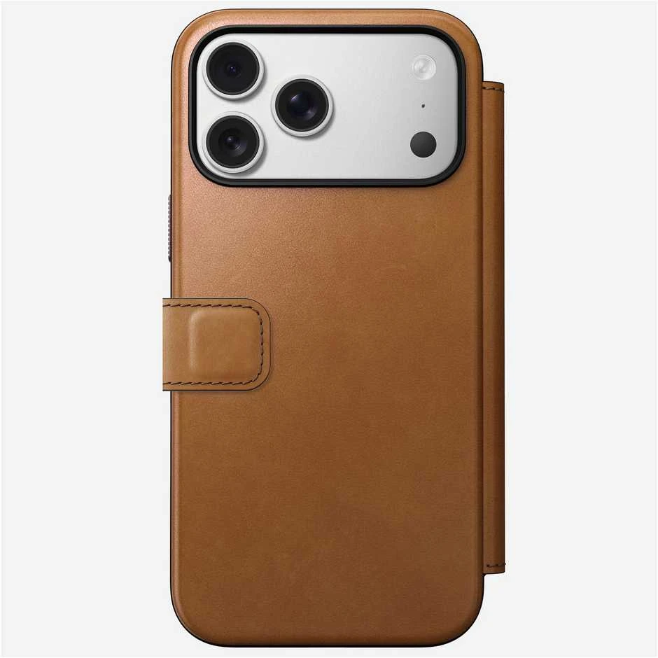 „Nomad Modern“ odinis dėklas, angliško gelsvo atspalvio – „iPhone 17 Pro Max“