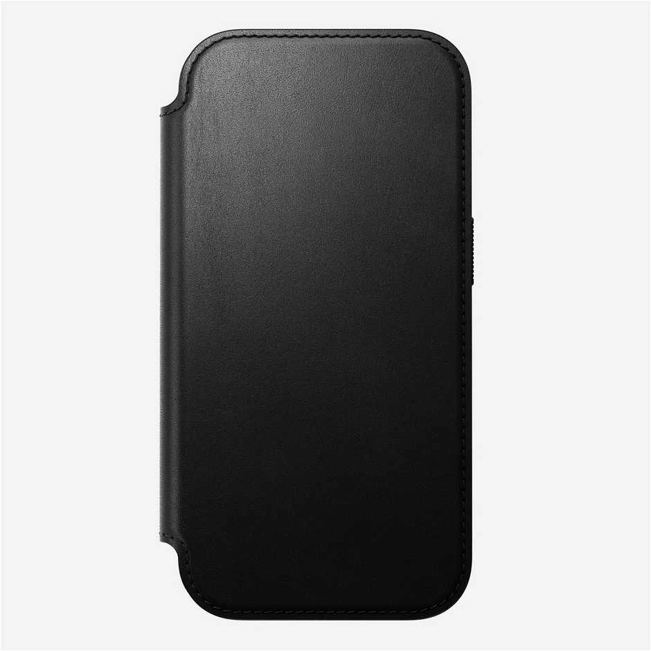 Dėklas Nomad Modern Leather Folio, juodas - iPhone 17 Pro