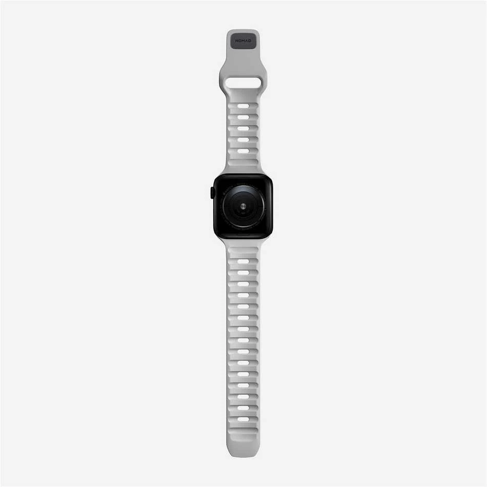 Apyrankė Nomad Sport Strap S/M, pilkas - Apple Watch 42mm/41mm/40mm/38mm