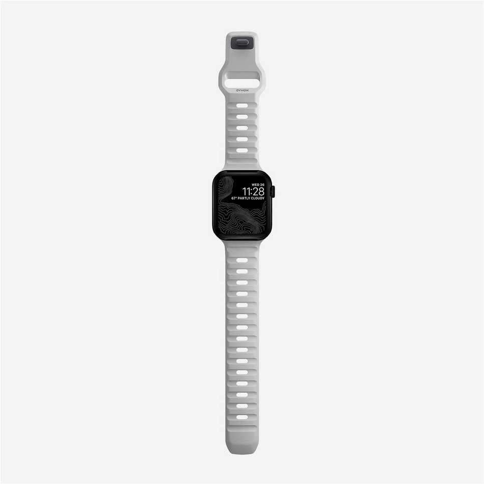 Apyrankė Nomad Sport Strap S/M, pilkas - Apple Watch 42mm/41mm/40mm/38mm