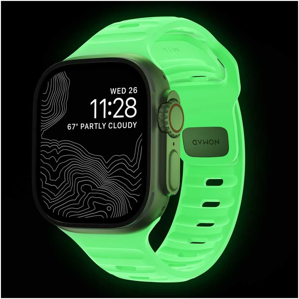 Apyrankė Nomad Sport Strap, Glow 2.0 - AW 49mm/46mm/45mm/44mm/42mm
