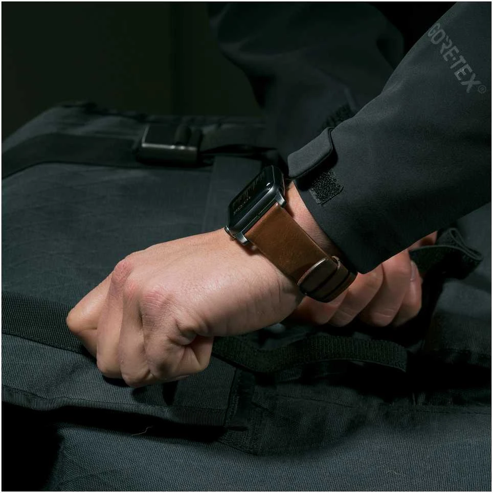 Nomad Išmaniojo laikrodžio Apple odinis dirželis, Rudos spalvos, 42/44mm