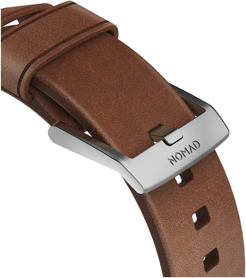 Nomad Išmaniojo laikrodžio Apple odinis dirželis, Rudos spalvos, 42/44mm