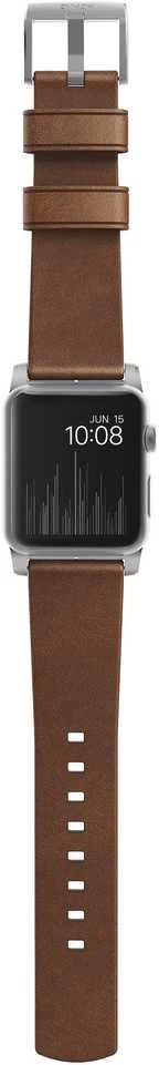 Nomad Išmaniojo laikrodžio Apple odinis dirželis, Rudos spalvos, 42/44mm