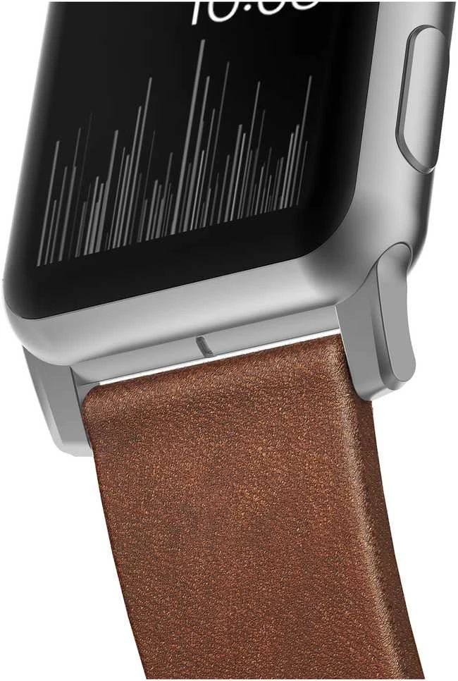 Nomad Išmaniojo laikrodžio Apple odinis dirželis, Rudos spalvos, 42/44mm