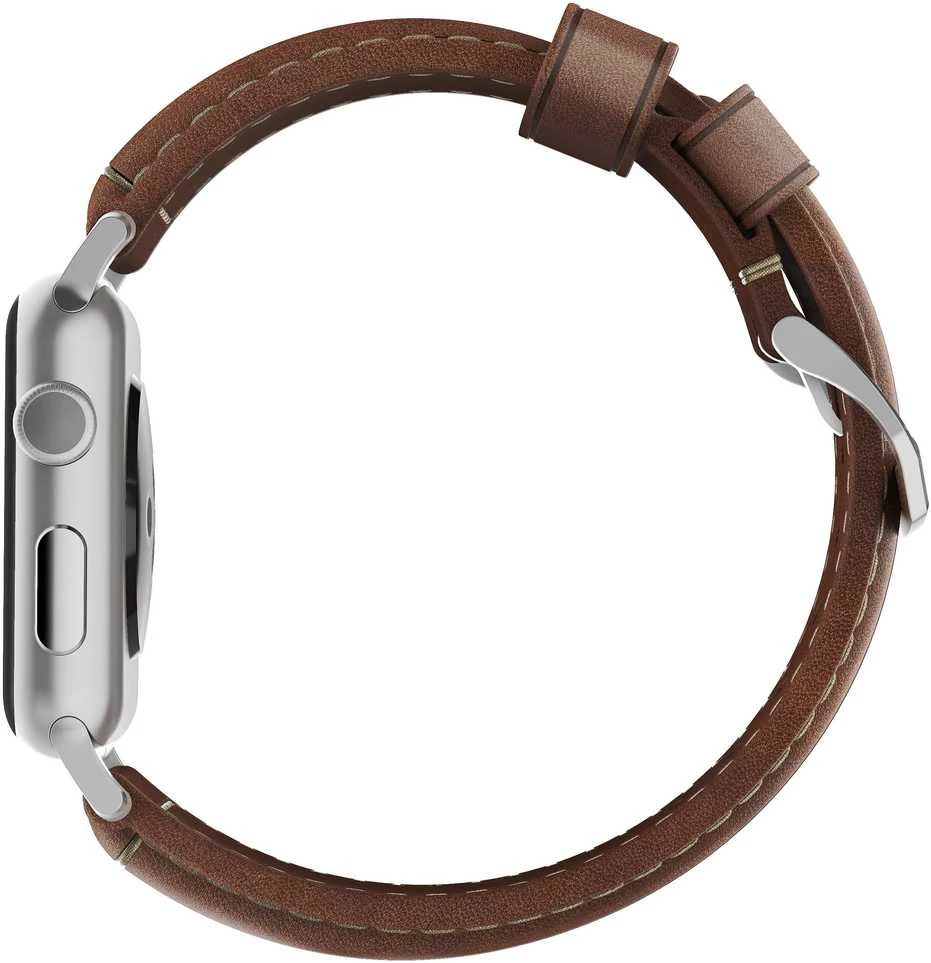 Nomad Traditional Band, sidabrinis/ruda - AW Ultra 2/1 (49mm) 9/8/7 (45mm)/6/SE/5/4 (44mm)/3/2/1 (42mm)