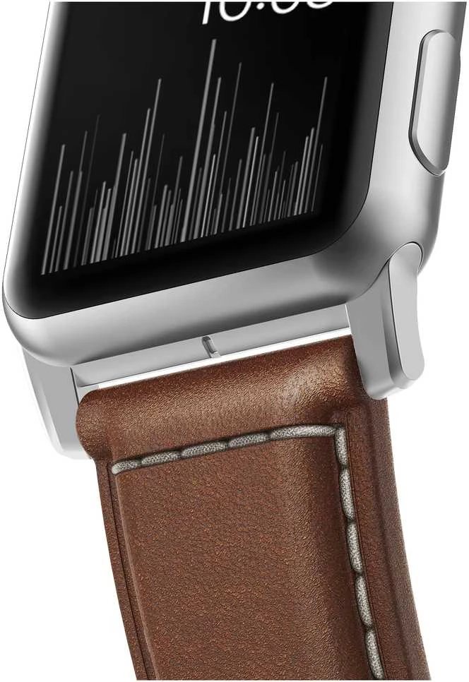 Nomad Traditional Band, sidabrinis/ruda - AW Ultra 2/1 (49mm) 9/8/7 (45mm)/6/SE/5/4 (44mm)/3/2/1 (42mm)
