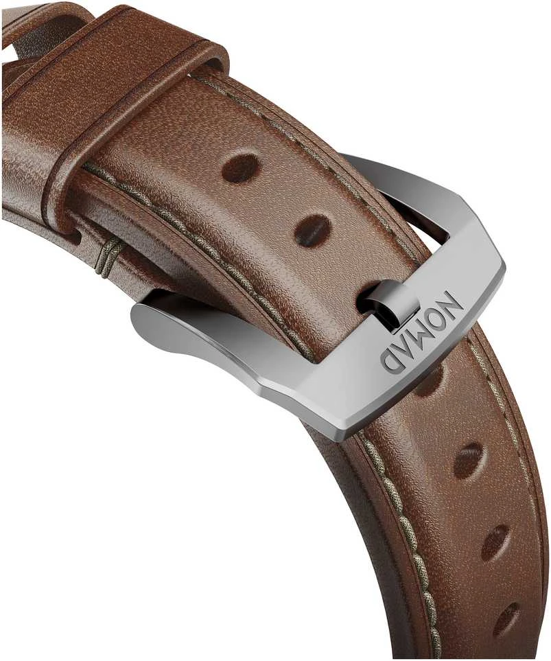 Nomad Traditional Band, sidabrinis/ruda - AW Ultra 2/1 (49mm) 9/8/7 (45mm)/6/SE/5/4 (44mm)/3/2/1 (42mm)
