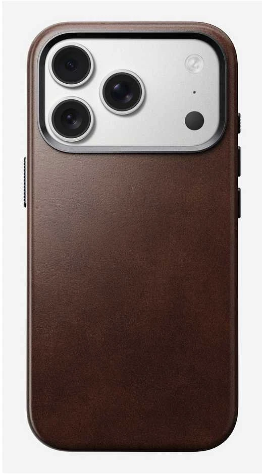 Dėklas Nomad Traditional Odinis dėklas, rustic ruda (Horween) - iPhone 17 Pro