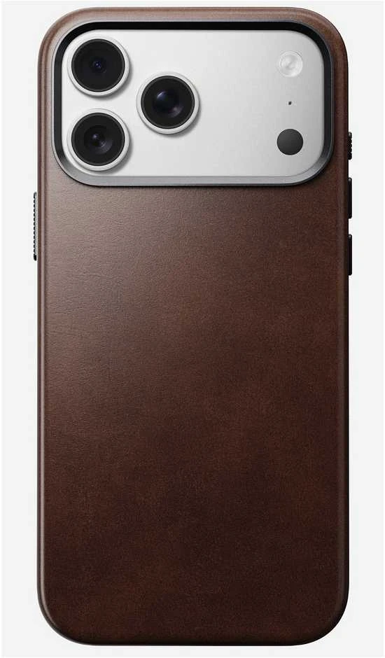 Nomad Traditional Odinis dėklas, rustic ruda (Horween) - iPhone 17 Pro Max