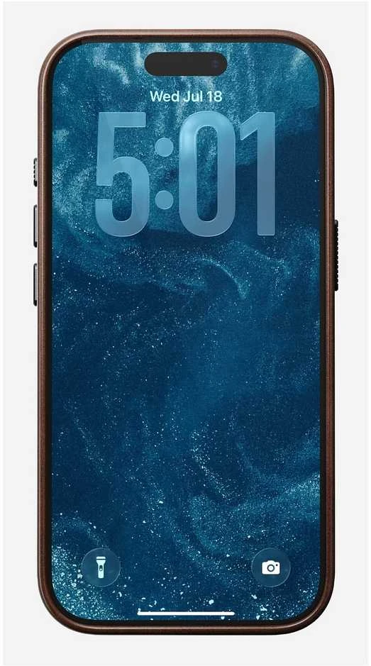 Dėklas Nomad Traditional Odinis dėklas, rustic ruda (Horween) - iPhone 17 Pro