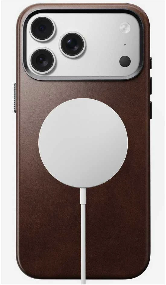 Nomad Traditional Odinis dėklas, rustic ruda (Horween) - iPhone 17 Pro Max