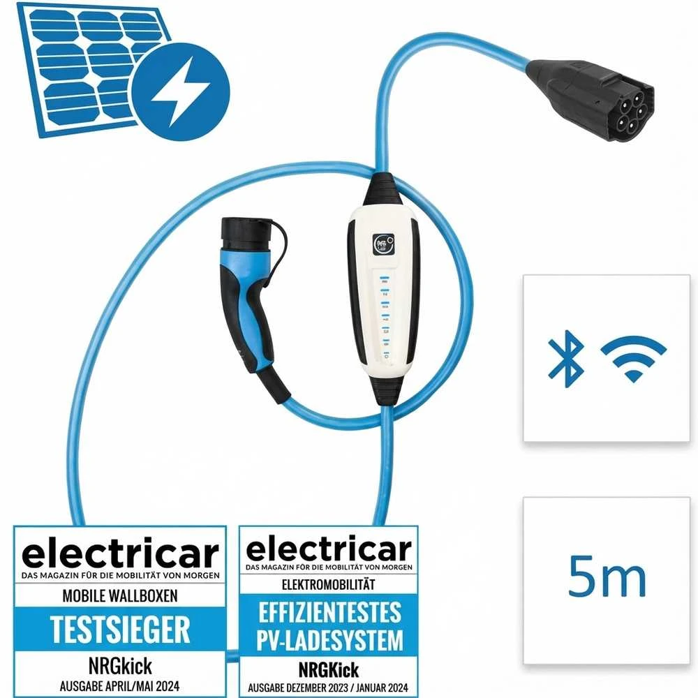 Wallbox Įkroviklis NRGkick 32A Set Optimal GSM WLAN 22kW 5m (12601061)