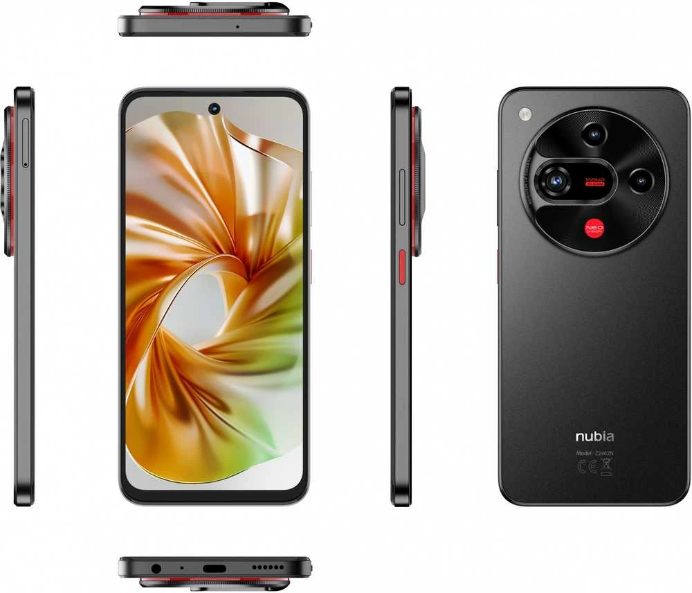 Išmanusis telefonas Nubia Focus 2 5G, 8GB RAM, 256GB Storage, 108MP Camera, 6.7" 120Hz Ekranas (Juodas)