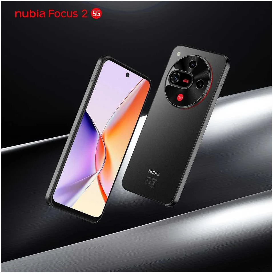Išmanusis telefonas Nubia Focus 2 5G, 8GB RAM, 256GB Storage, 108MP Camera, 6.7" 120Hz Ekranas (Juodas)