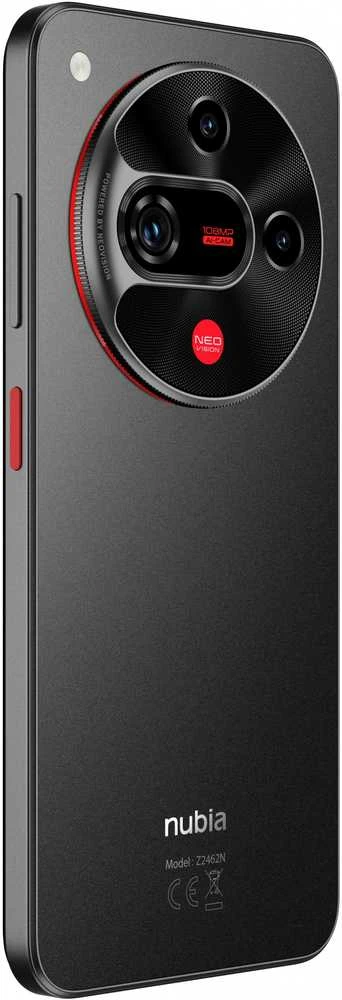 Išmanusis telefonas Nubia Focus 2 5G, 8GB RAM, 256GB Storage, 108MP Camera, 6.7" 120Hz Ekranas (Juodas)
