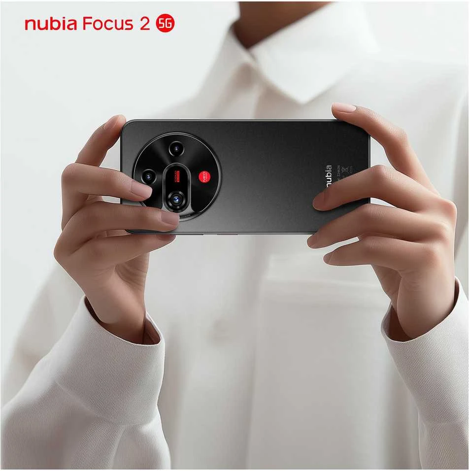 Išmanusis telefonas Nubia Focus 2 5G, 8GB RAM, 256GB Storage, 108MP Camera, 6.7" 120Hz Ekranas (Juodas)