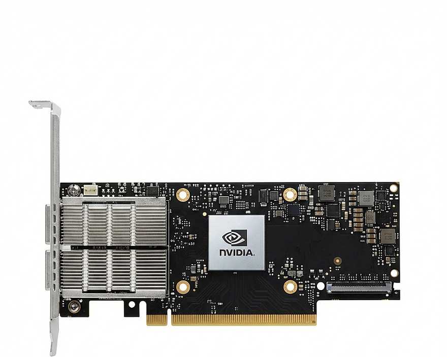 Tinklo plokštė SuperMicro NVIDIA Mellanox ConnectX-7 MCX755106AS-HEAT tinklo plokštė dviejų prievadų QSFP112 200Gbit HHHL 900-9X7AH-0078-DTZ