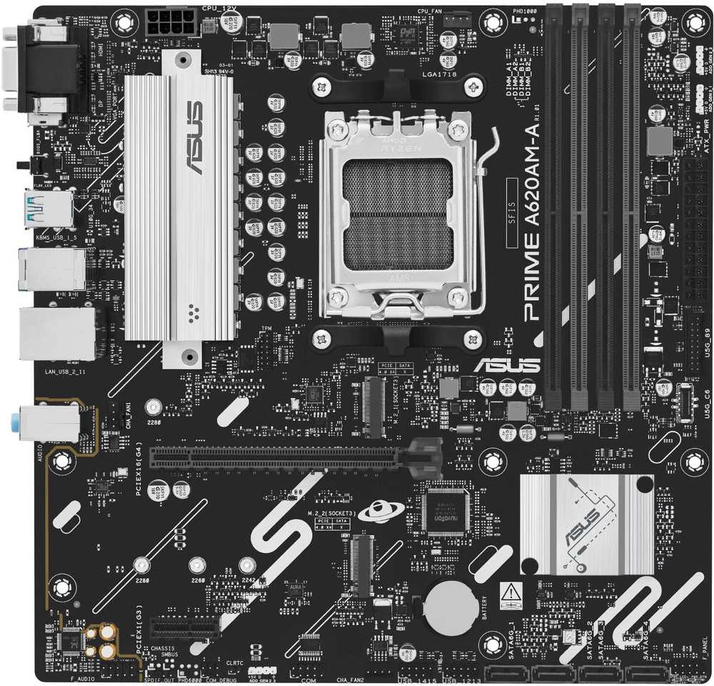 Pagrindinė plokštė NVIDIA MINI ASUS PRIME A620AM-A-CSM