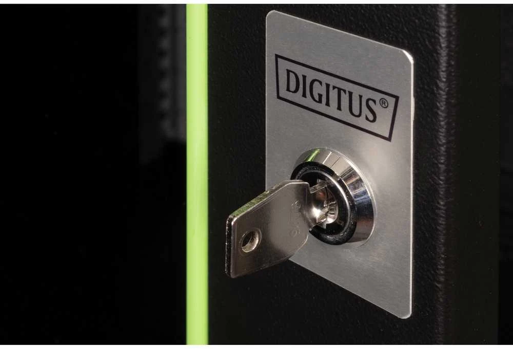 Digitus Sieninė spintelė, unikali serija | DN-19 16U-6/6-SW | 82 x 60 x 60 cm | Juodas