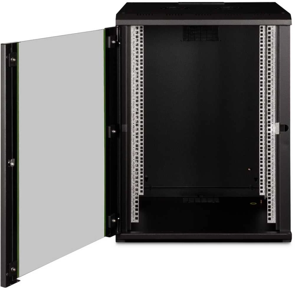 Digitus Sieninė spintelė, unikali serija | DN-19 16U-6/6-SW | 82 x 60 x 60 cm | Juodas