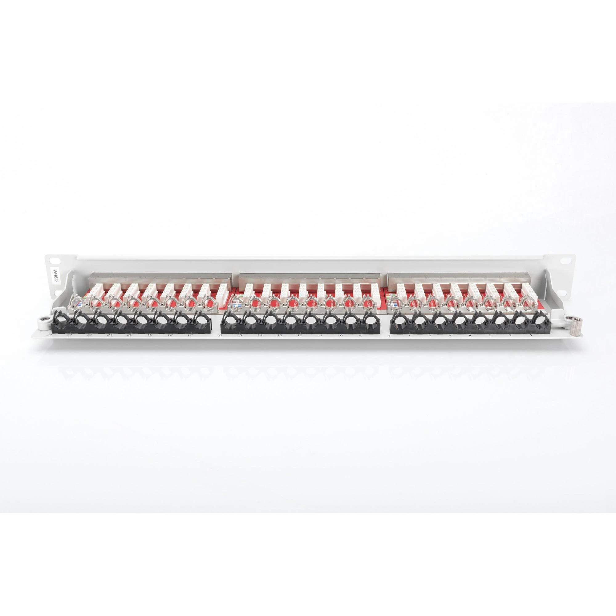 Assmann Electronic DIGITUS Komutacinė panelė 1HE 24 prievadų Cat6a ekranuota šviesiai pilka