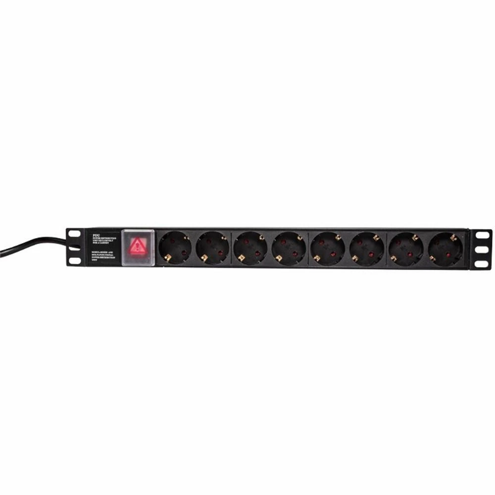 LOGILINK PDU8C01 LOGILINK- 19 PDU 1U 8 Vokietija Lizdas su ON/OFF jungikliu