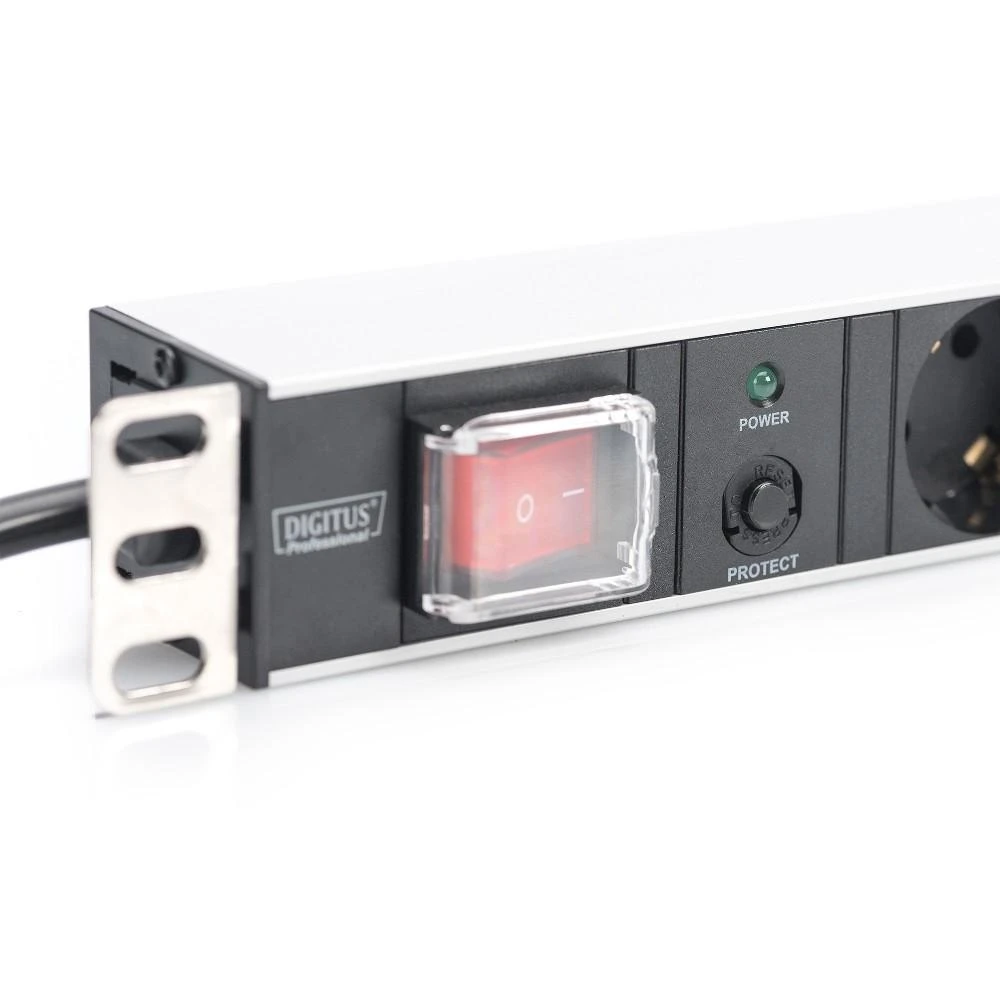 Assmann Electronic DIGITUS 19inch Outlet stripe 7x su ir apsauga nuo perkrovos juodas