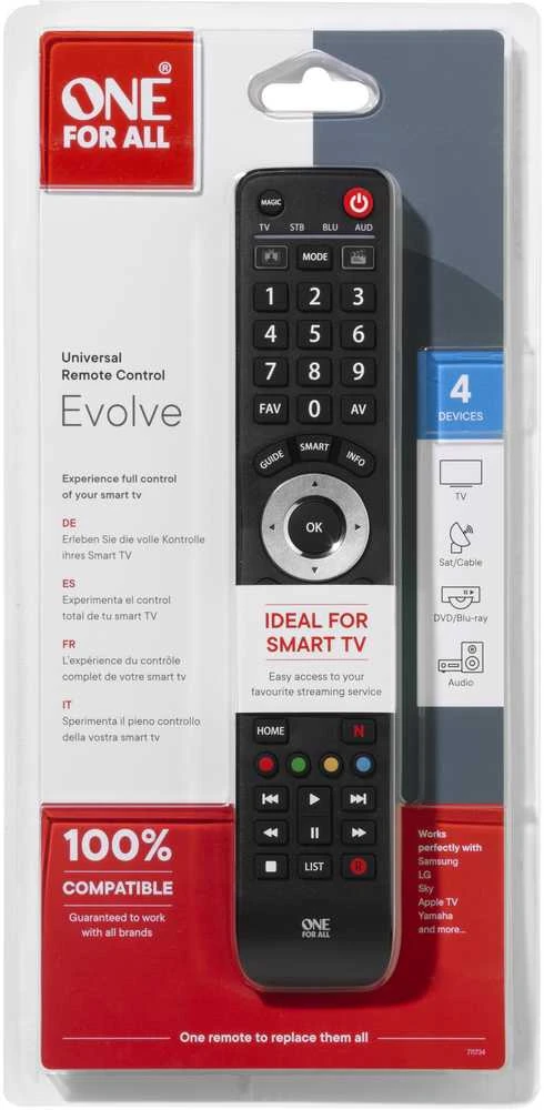 ONE For ALL universalus valdymo pultelis Evolve 4 (URC 7145) 