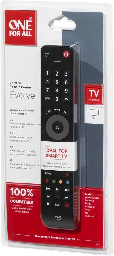 One For All ONE Visiems 1, universalus nuotolinio valdymo pultas Evolve TV