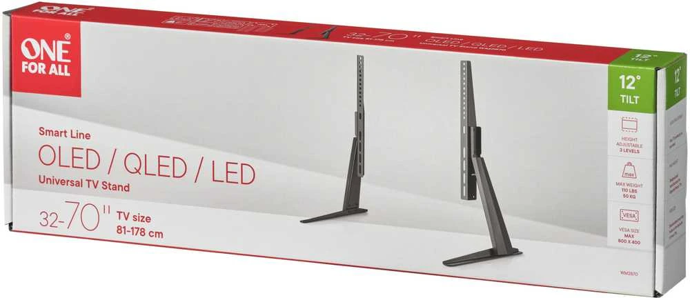 Laikiklis One For All WM2870 stovas televizoriui 32"-70" max 50kg pakreipiamas +/-6 laipsniai VESA 100x100-800x400