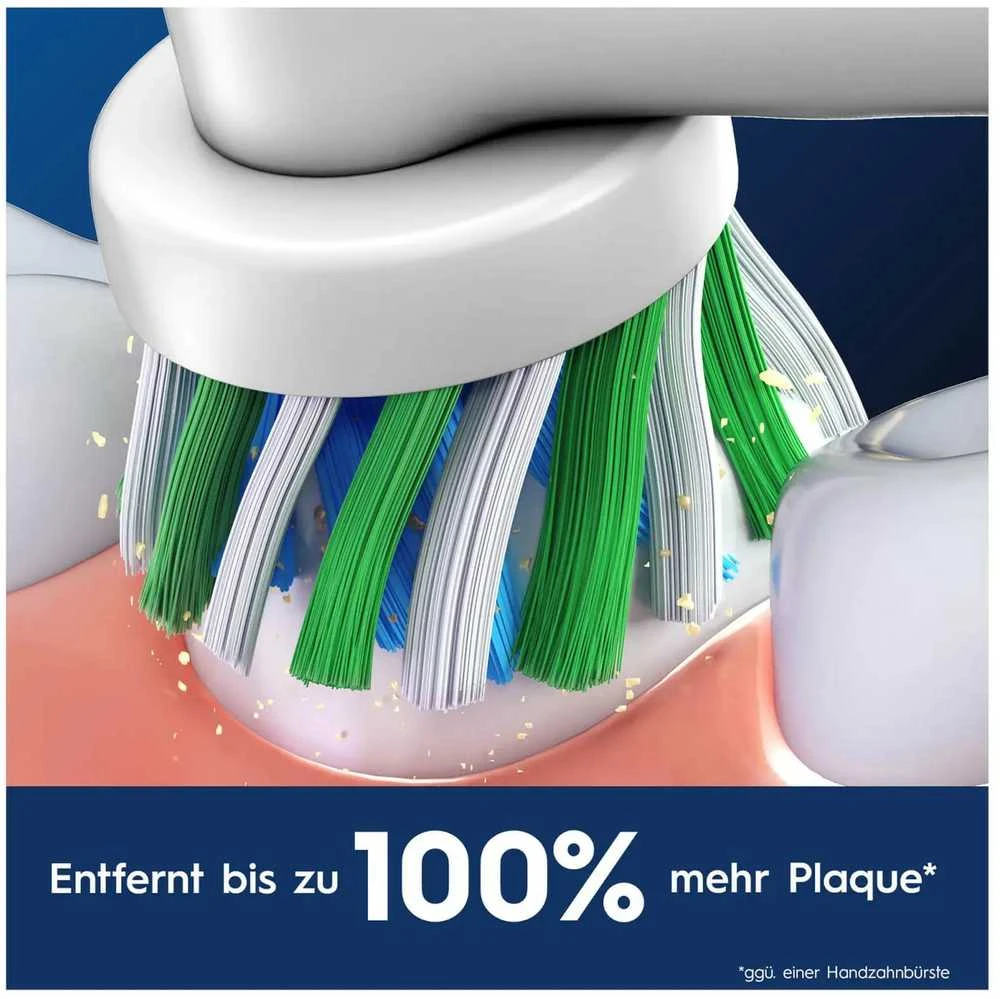 Oral-B CrossAction galvutės šerelių veikimas