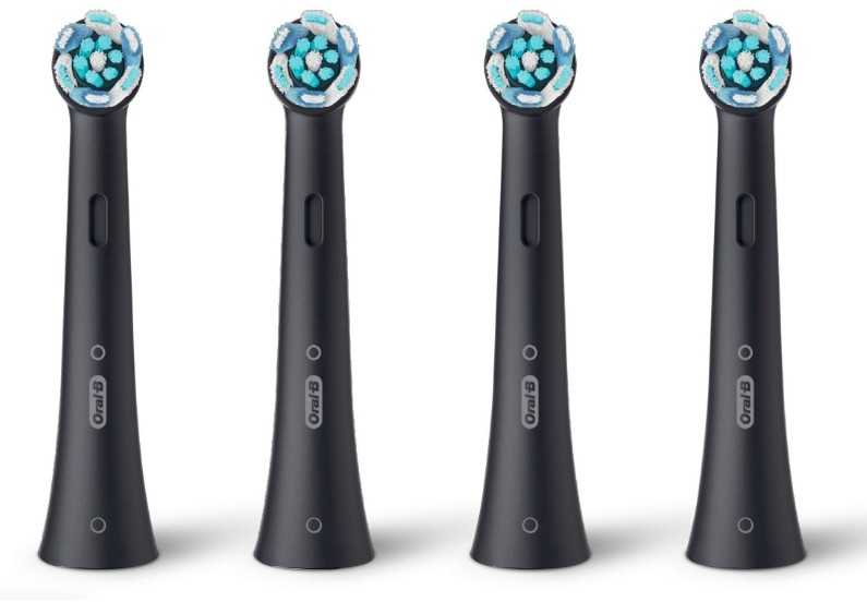 Oral-B | Clean Replaceable Dantų šepetėlis Heads | iO Refill Ultimate | Heads | Suaugusiems | Cordless | Šepetėlių skaičius galvutės įeina 4 | Juodas | Baltas
