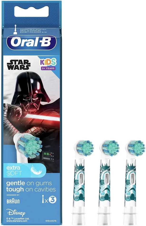 Pakeičiama galvutė Oral-B Kids-Star Wars 3 vnt.
