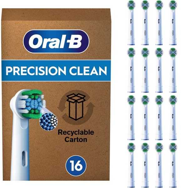 Braun „Oral-B EB20RX-16“ dantų šepetėlio galvutės – 16 vnt.
