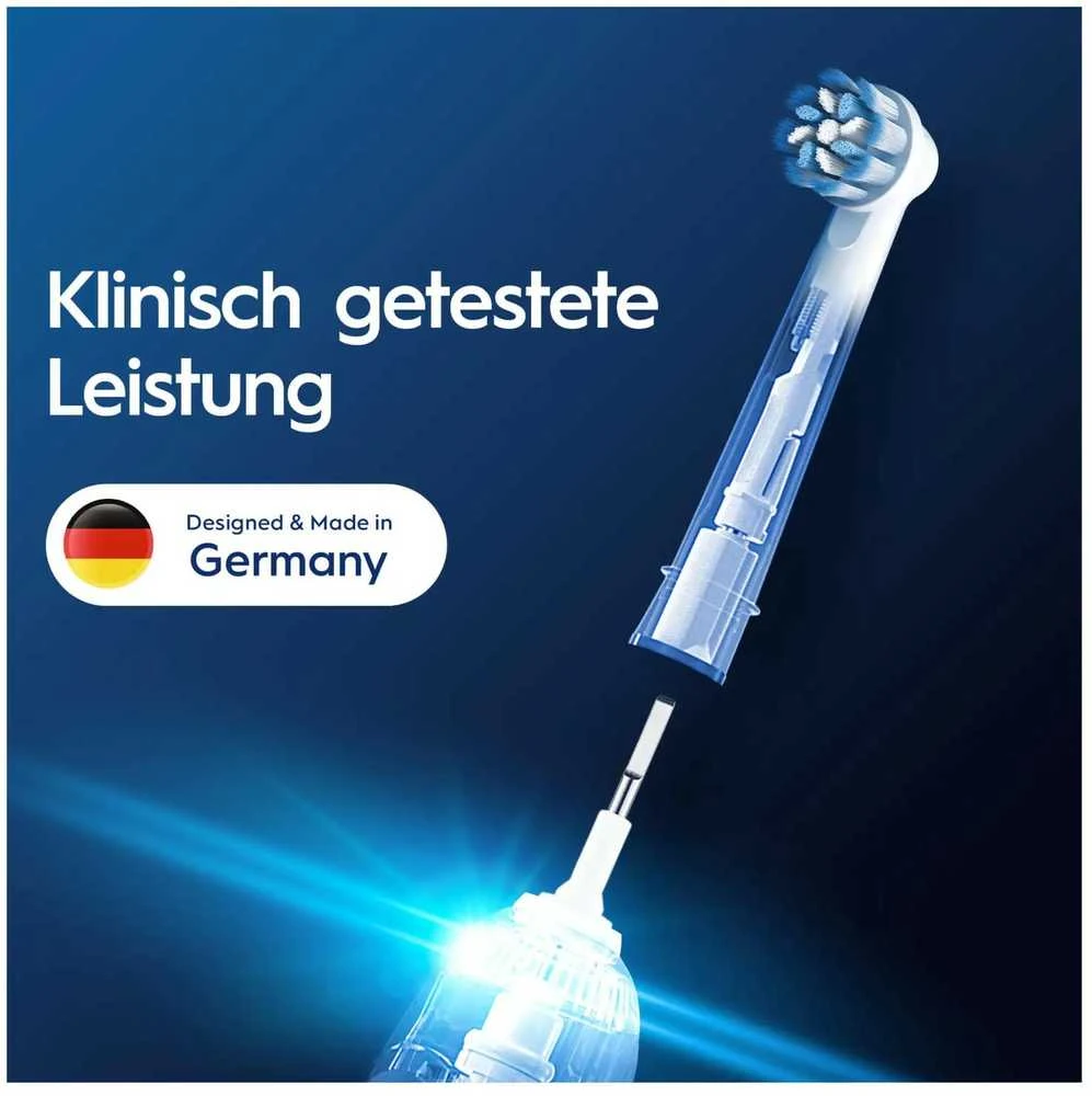 Oral-B Sensitive Clean galvutės keitimo schema