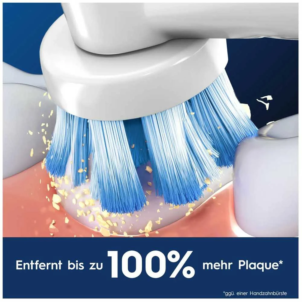 Oral-B šepetėlio galvutė - apnašų šalinimo procesas