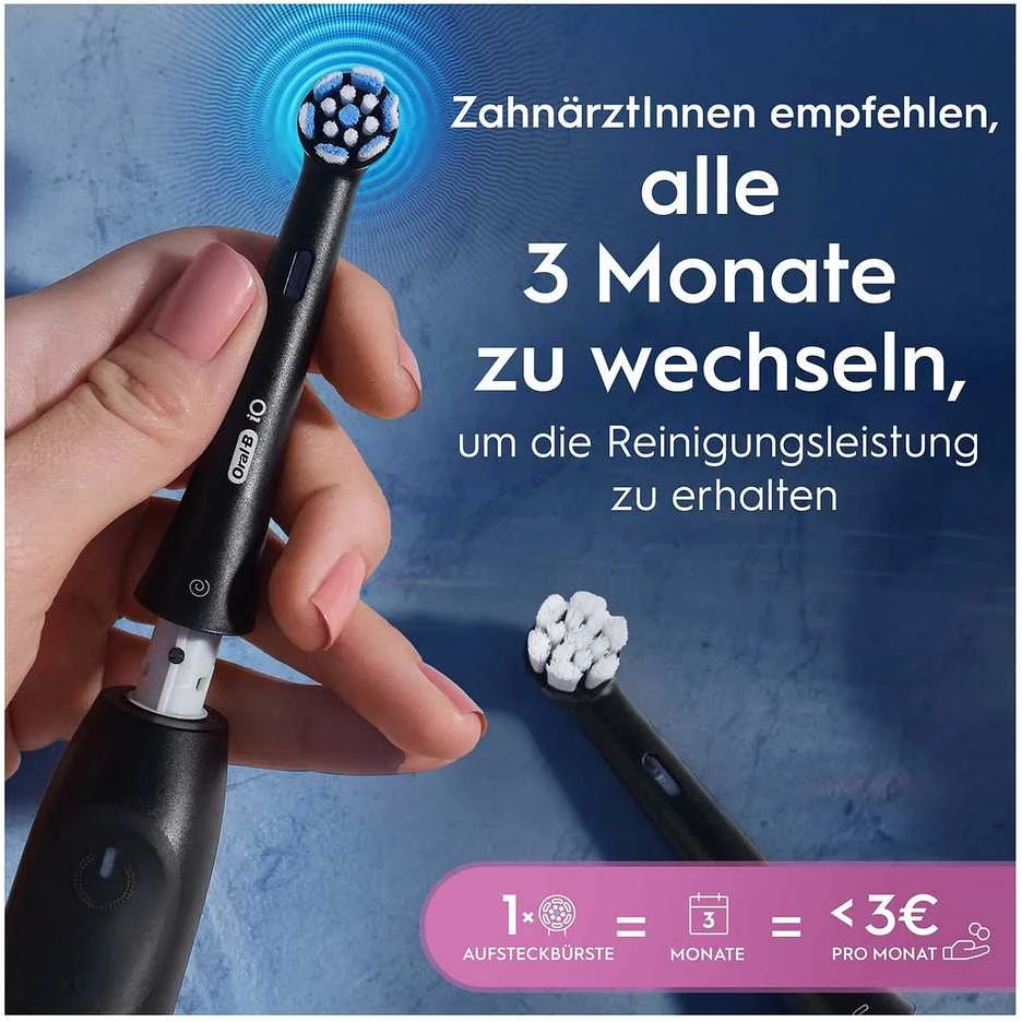 Oral-B iO šepetėlių galvutės juodos, 4 vnt.