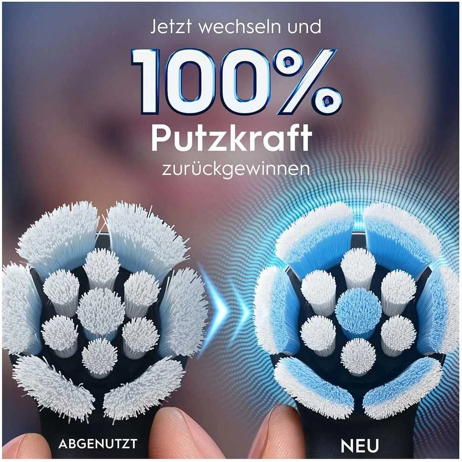 Oral-B iO šepetėlių galvutės juodos, 4 vnt.
