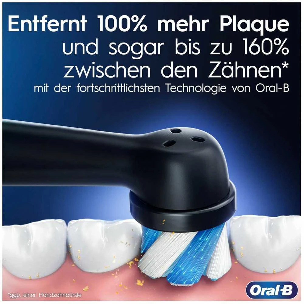 Elektrinis dantų šepetėlis Oral-B iO Series 4, juodos spalvos